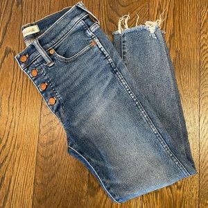 MADEWELL 10” High Rise BUTTON FLY JEANS